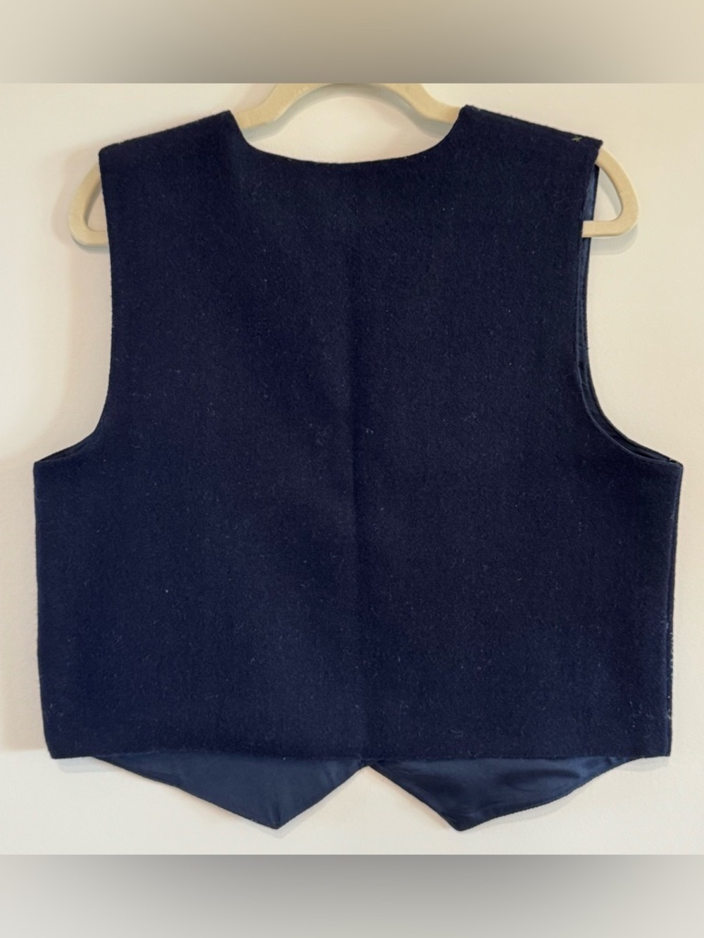 Tantrums Vintage Wool Blend Floral Embroidered Patchwork Vest Size M - Picture 3 of 8